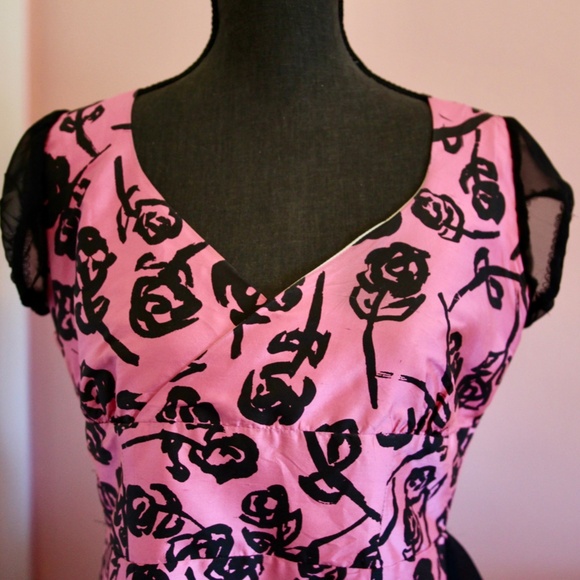 One of a Kind Peach Berserk party dress - Picture 5 of 9